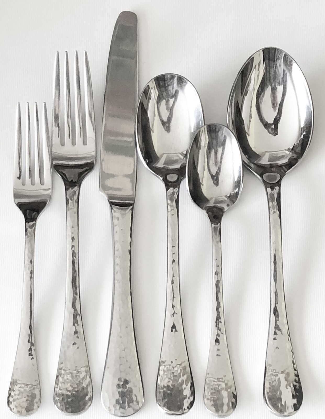 GINKGO Hammered Glossy LAFAYETTE Stainless Silverware Flatware ***YOUR CHOICE*** eBay