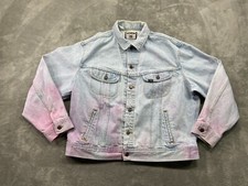 Vintage Authentic Lee Jacket Extra Large Heavy Work Denim Distressed Made In USA