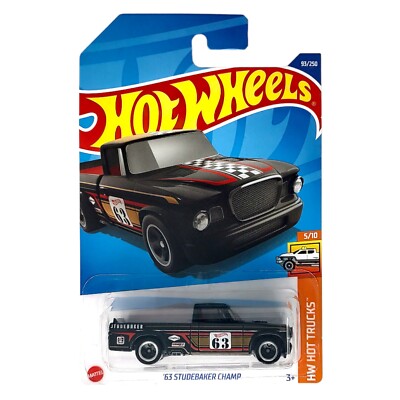 Hot Wheels HCT51 63 Studebaker Champ Long Card HW Hot Trucks 5/10 NEU & OVP