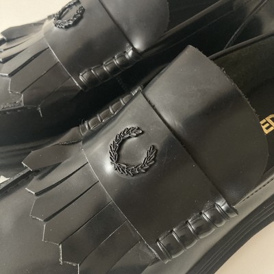 FRED PERRY Mocasines hombre B5316 de piel pulida en negro