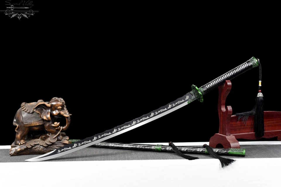 Катана ручной работы/высококачественное острое лезвие/марганцевая сталь/коллекционный меч/настоящий - Изображение 4 из 4