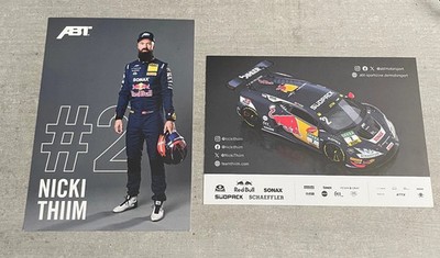 Lamborghini Huracan GT3 ABT Autogrammkarte DTM 2025 Nicki Thiim #2 24h NBR Spa
