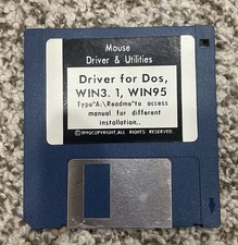 1990 Driver For DOS WIN 3.1 WIN95 Mouse Driver Utilities 3.5  Disk
