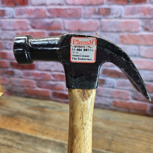 Martillo de garra recta vintage PLOMADA 16 OZ con mango original octágono 11-464 - Imagen 2 de 18