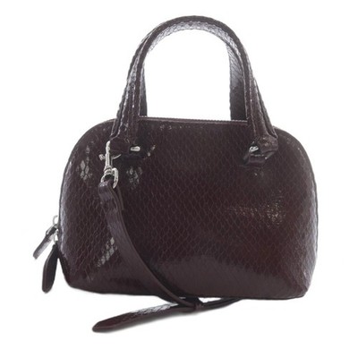 ZARA Bordeaux Leather Shoulder Bag 13x7.5in AB Pre-owned Crossbody