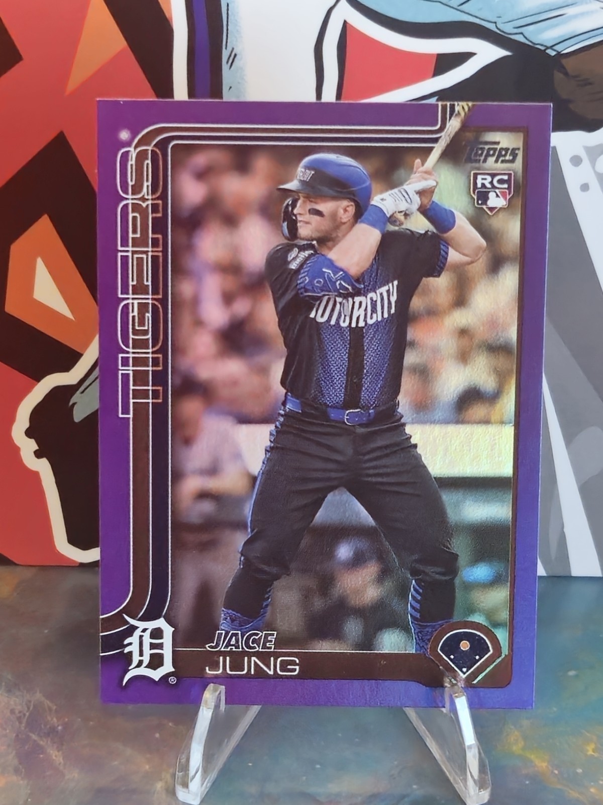 2025 Topps Series 1 - Jace Jung #80 Purple Rainbow /250 (RC) Tigers
