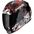 CASCO HELMET MOTO INTEGRALE SCORPION EXO 491 SPECTOR NERO ROSSO TG S