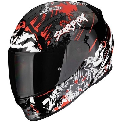 HELM MOTORRADHELM INTEGRAL SCORPION EXO 491 SPECTOR SCHWARZ ROT GR XL