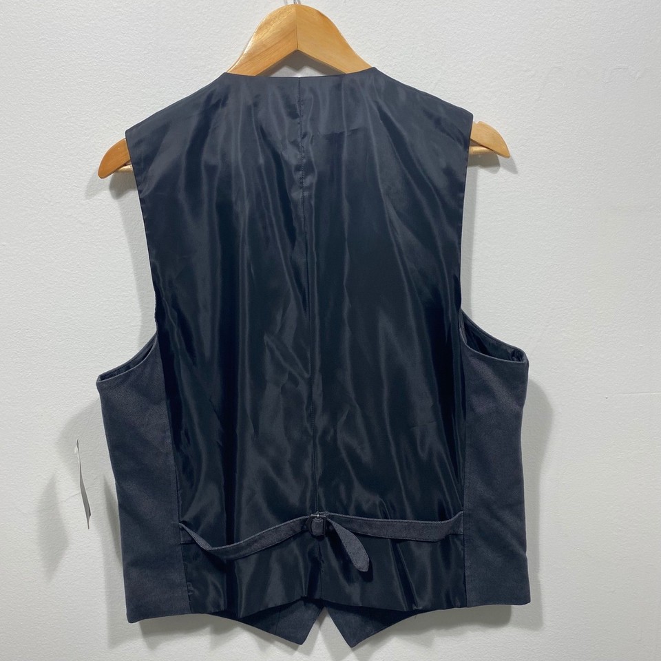Pull Homme Tasso Elba Gris Foncé Taille M - Neuf Avec Étiquettes, Fermeture Éclair Complète, Col Cassé