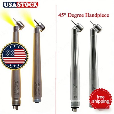 NSK Style Dental 45 Degree Surgical High Speed Handpiece Push Button (LED) 2H/4H