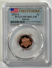 2025-S Lincoln Cent Union Shield LAST PRODUTION Cent PCGS PR70DCAM ⚡FIRST STRIKE
