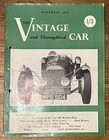 The Vintage And Thoroughbred Car Magazine November 1954. ML0001
