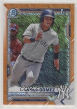 2021 Bowman Chrome Prospects Orange Shimmer Refractor 25/25 Antonio Gomez 3a1