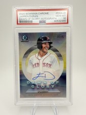 Jarren Duran Auto 2020 Bowman Chrome Dawn of Glory Autographs #DGA-JD /75 PSA 10