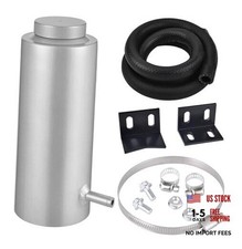 Coolant Overflow Tank, Radiator Overflow Bottle 800ml Universal Aluminum Silver