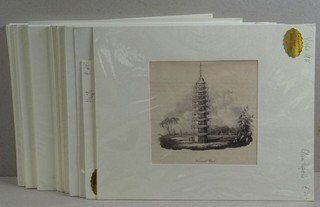 Afrika Asien China 34 Holzstiche Stadtbilder Landschaft Genreszenen 19. Jh.