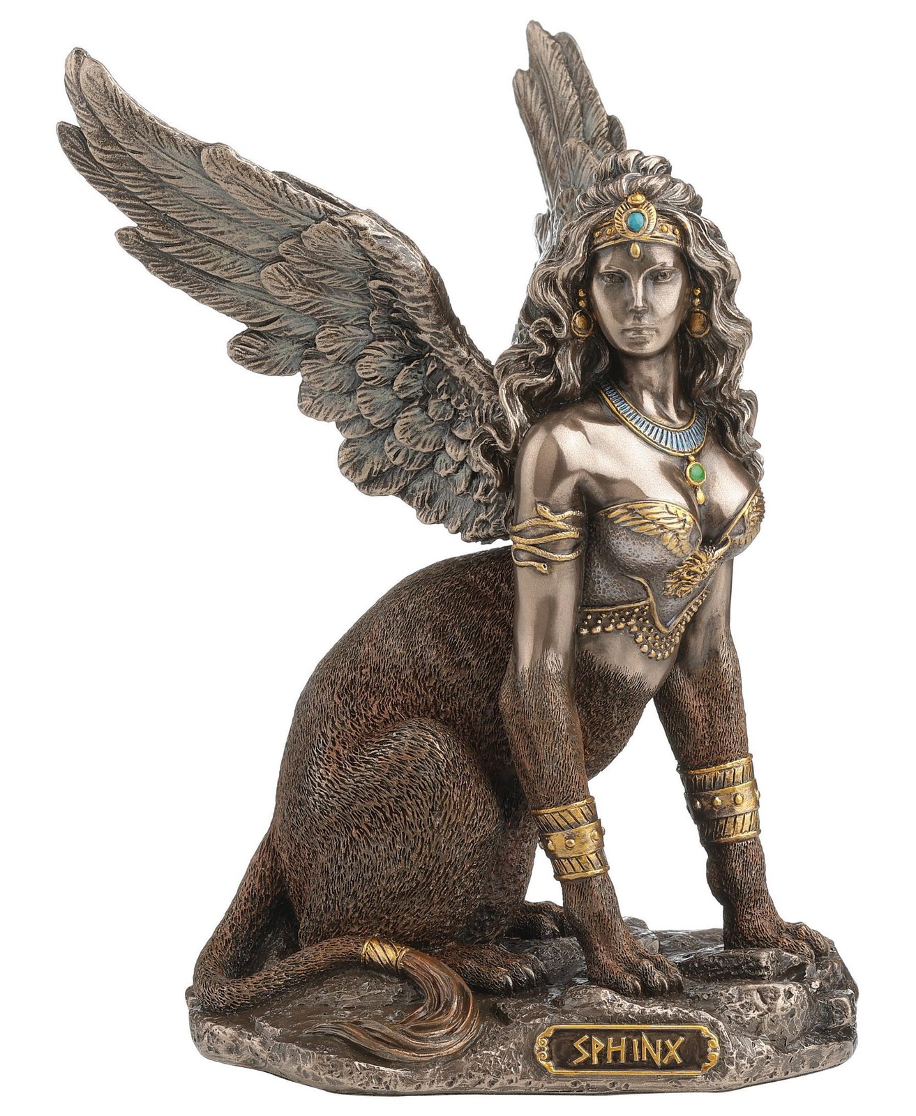 Greek Sphinx the Riddler of Thebes Bronze Figurine (By Veronese)
