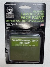 US Army Military Hunting Camouflage Face Paint 4 Colors Green Tan Brown Loam NEW