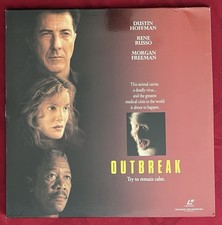 Outbreak Laserdisc, 1995 Widescreen Dustin Hoffman Rene Russo, Morgan Freeman