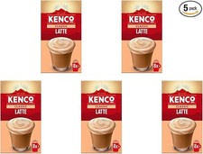 Kenco Latte Instant Coffee Sachets 8x16.3g (Pack of 5, Total 40 Sachets, 652g)