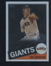 2020 Topps Clearly 1985 Topps University Tim Lincecum Giants AUTO