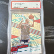 Panini 2024-25 Revolution Kyle Kuzma #71 Teal Scope /35 PSA 9 Wizards
