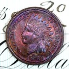 * 1887 * SUPERB+ GEM BU MS INDIAN HEAD PENNY * FROM ORIGINAL COLLECTION