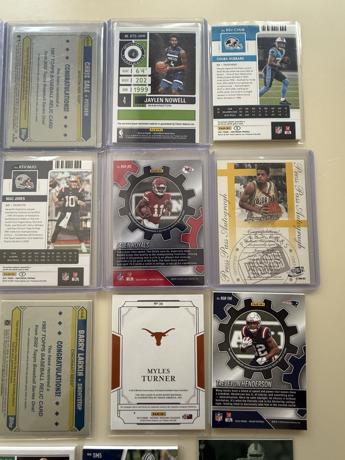 Game Used Jersey Mem Auto Rookie Lot of 30 Cards All Different MLB NBA NFL view 9