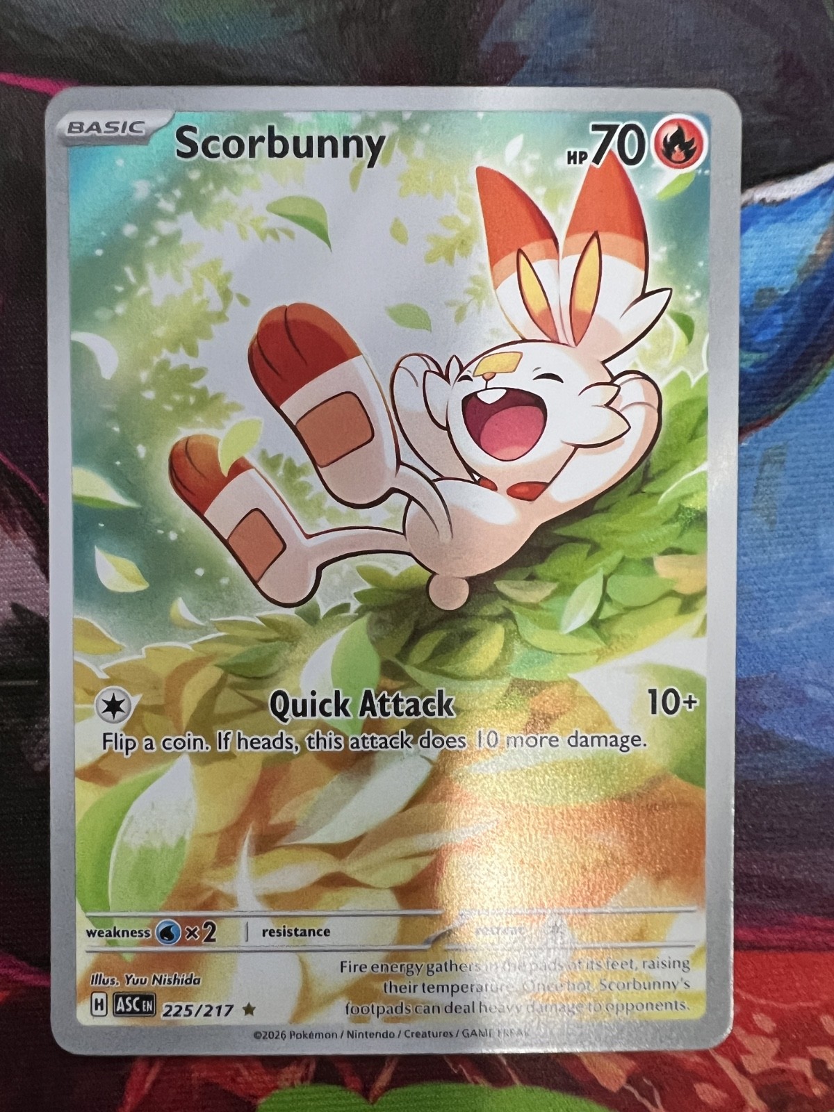 POKEMON CARD Scorbunny - 225/217 - ME: Ascended Heroes (ASC)