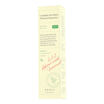 AXIS-Y 6+1+1 - Complete No-Stress Physical Sunscreen SPF 50+ 50ml