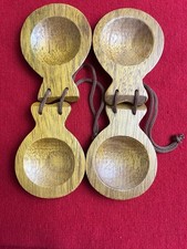 Pair Of Wooden Castanets Handcrafted Tang Wood Pometia Percussion Instrument