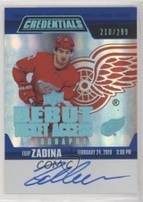 2019 Credentials Debut Ticket Access Autos 210/299 Tier 1 Filip Zadina Auto au7