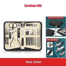 Kit Manucure 18pcs DUAIU Pédicure Professionnel Cadeau Femme/Homme