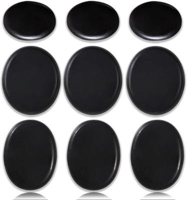 Hot Stone Massage Set 9-tlg Basalt für Spa und Entspannung, große Steine
