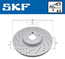 2x SKF Bremsscheibe VKBD 81384 V1 für MERCEDES-BENZ 2x SKF Bremsscheibe VKBD 81384 V1 für MERCEDES-BENZ
