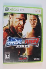 WWE SmackDown vs Raw 2009 Microsoft Xbox 360 Authentic, Complete, Tested/Works