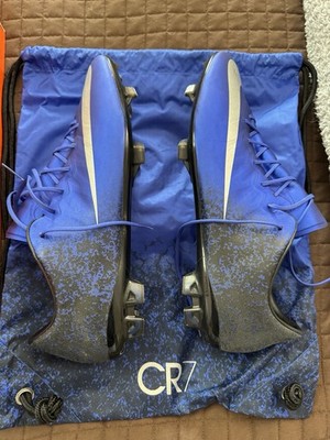 Nike Mercurial Vapor X CR FG Football Cleats Blue Diamond US Size 12 CR7 Ronaldo