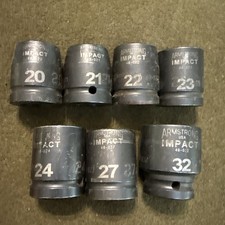 Armstrong 3/4 Drive Impact Metric Socket Set,...