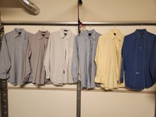 Lot Of 5 Jos A Bank Dress Shirts Men Button Up Size 15 1/2 x 34 L0016