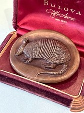 Retired James Avery Bronze Armadillo Belt Buckle
