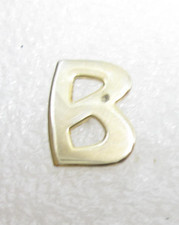 Letter B Gold Tone Pinback Monogram Initial Hat Pin E739 