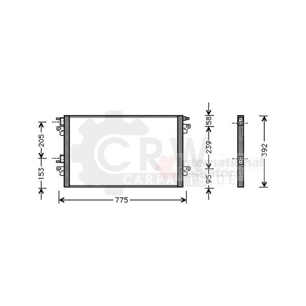 Kondensator Klimaanlage FüR Renault Laguna II Grandtour 1.9 Dci 2.0-image