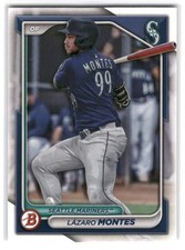 Lazaro Montes 2024 Bowman Baseball #BP-110 Seattle Mariners Prospects