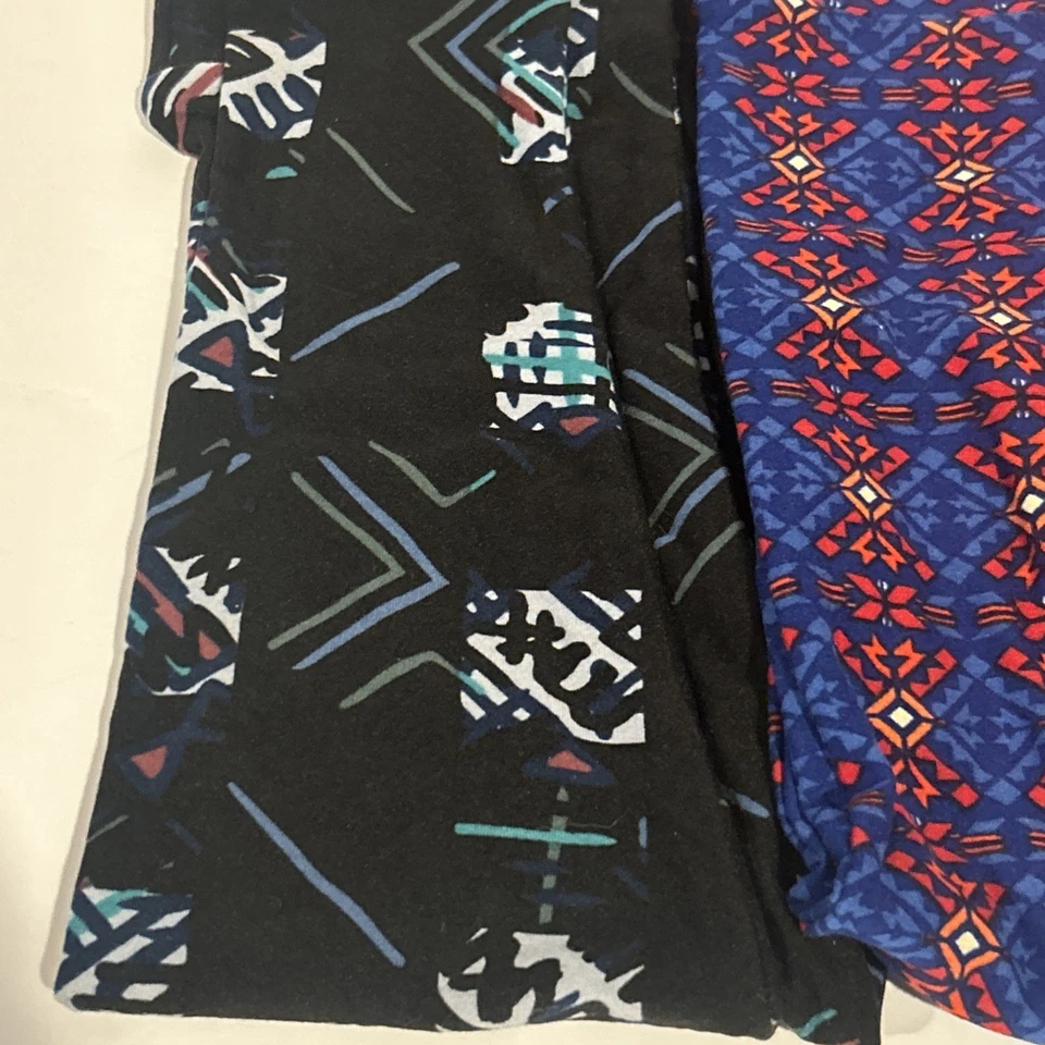 Lot Of 5 NWOT LuLaRoe Kids Leggings Size S/M- FUN colorful Geometric Prints! - Image 2 of 4
