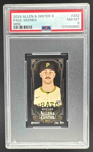 EL.195 Paul Skenes 2024 Topps Allen & Ginter X #282 Mini RC PSA 8