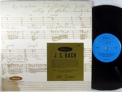 EDUCO 1973 JS Bach LILI KRAUSS Capriccio on Departure of Beloved Brother 3001
