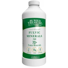 Liquid Advantage FULVIC MINERALS Pure 70+ Trace Minerals 33 oz Dietary Supple...