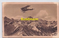 AK Echtfoto Flugzeug Im Fluge &uuml;ber die Allg&auml;uer Alpen Hochvogel