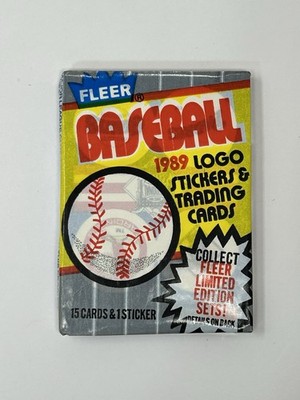 (1 Pack) 1989 Fleer Baseball Sealed From Fresh Box Ripken FF Griffey Jr Rookie
