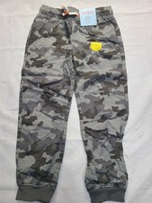 Boys' Lined Pull-On Jogger Fit Pants Cat Jack Green Camo Size 4